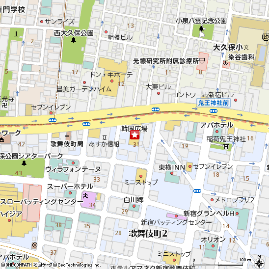 SBJ銀行新宿ローンセンター付近の地図